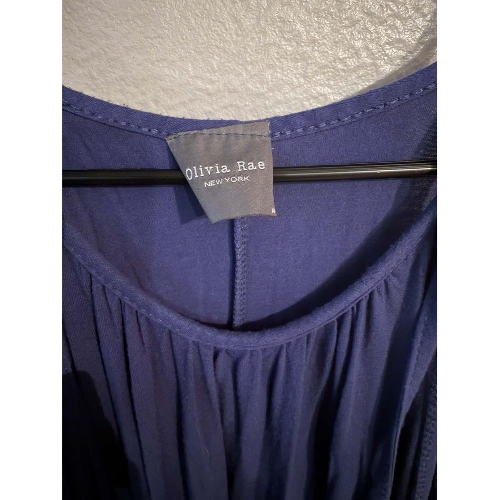 One of a kind Beautiful Y2K Olivia Rae New York Women's Chic Blue Maxi Dress - Picture 3 of 3